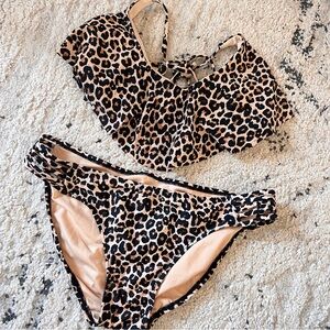 Xhilaration Animal Print Bikini Set